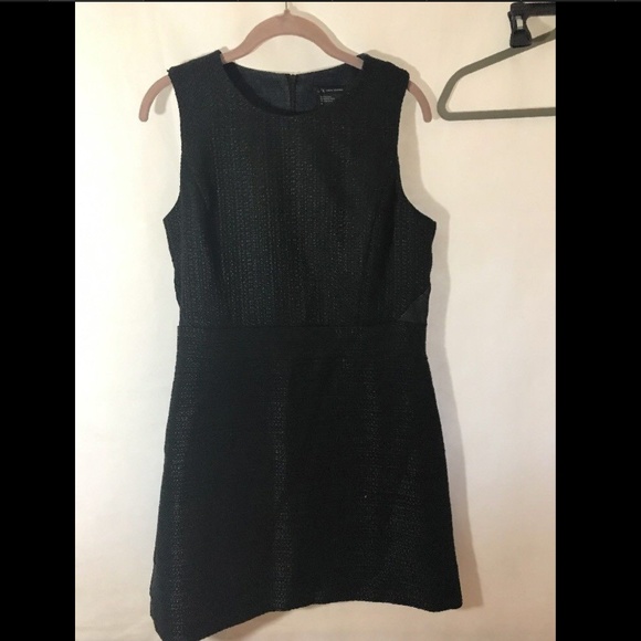 NEW A|X Armani Exchange Pieced‎ Tweed Dress Blue/Black [SZ 12 ] - Picture 3 of 8